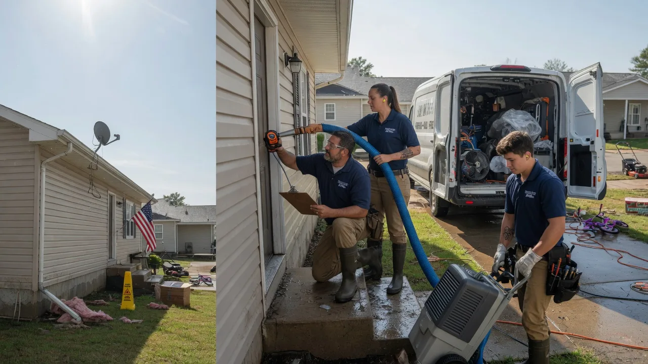Ceiling Water Damage Restoration in La Fayette, IL near me